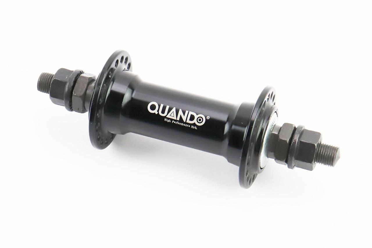 Втулка передня MTB алюмінієва 14Gx36H, V-brake, кріпл. гайка, чорна KT-A16F, ВЕЛОЗАПЧАСТИНИ, SV-406125, фото 1