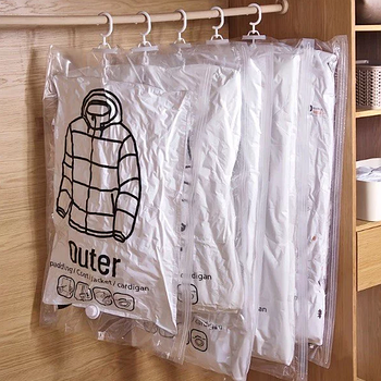 Вакуумні пакети для одягу, пакети для вакуумування розмір M 90 см 67 см 3шт