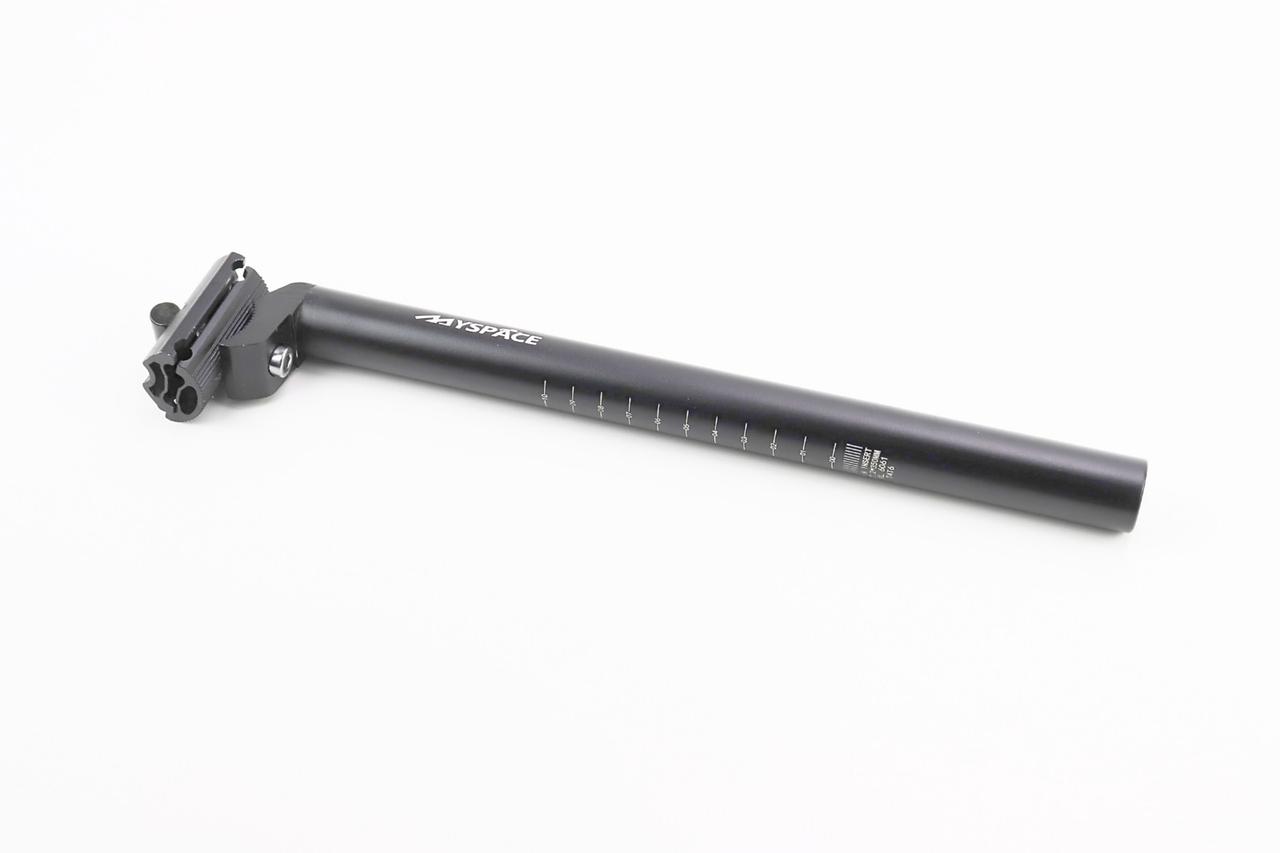 Труба сидіння MTB 27,2х350мм, алюмінієва, чорна MYSPACE (можливі потертості незначні, див. фото), ВЕЛОЗАПЧАСТИНИ, SV-411869, фото 1