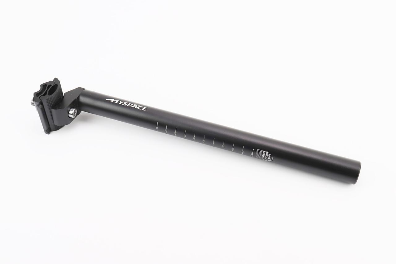 Труба сидіння MTB 25,4х350мм, алюмінієва, чорна MYSPACE, ВЕЛОЗАПЧАСТИНИ, SV-412024, фото 1