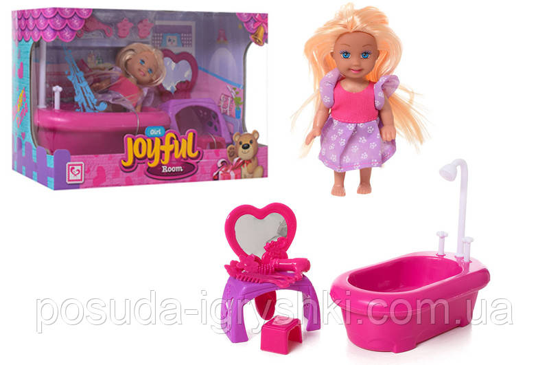 Лялька "Mini doll" у ванній, в коробці K899-78 розмір 24*19*15,2см, фото 1