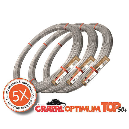 Дріт шпалерний CRAPAL OPTIMUM Top 50 Plus 2,5 мм, 25 кг, 650 м (Крапал Оптимум), фото 1