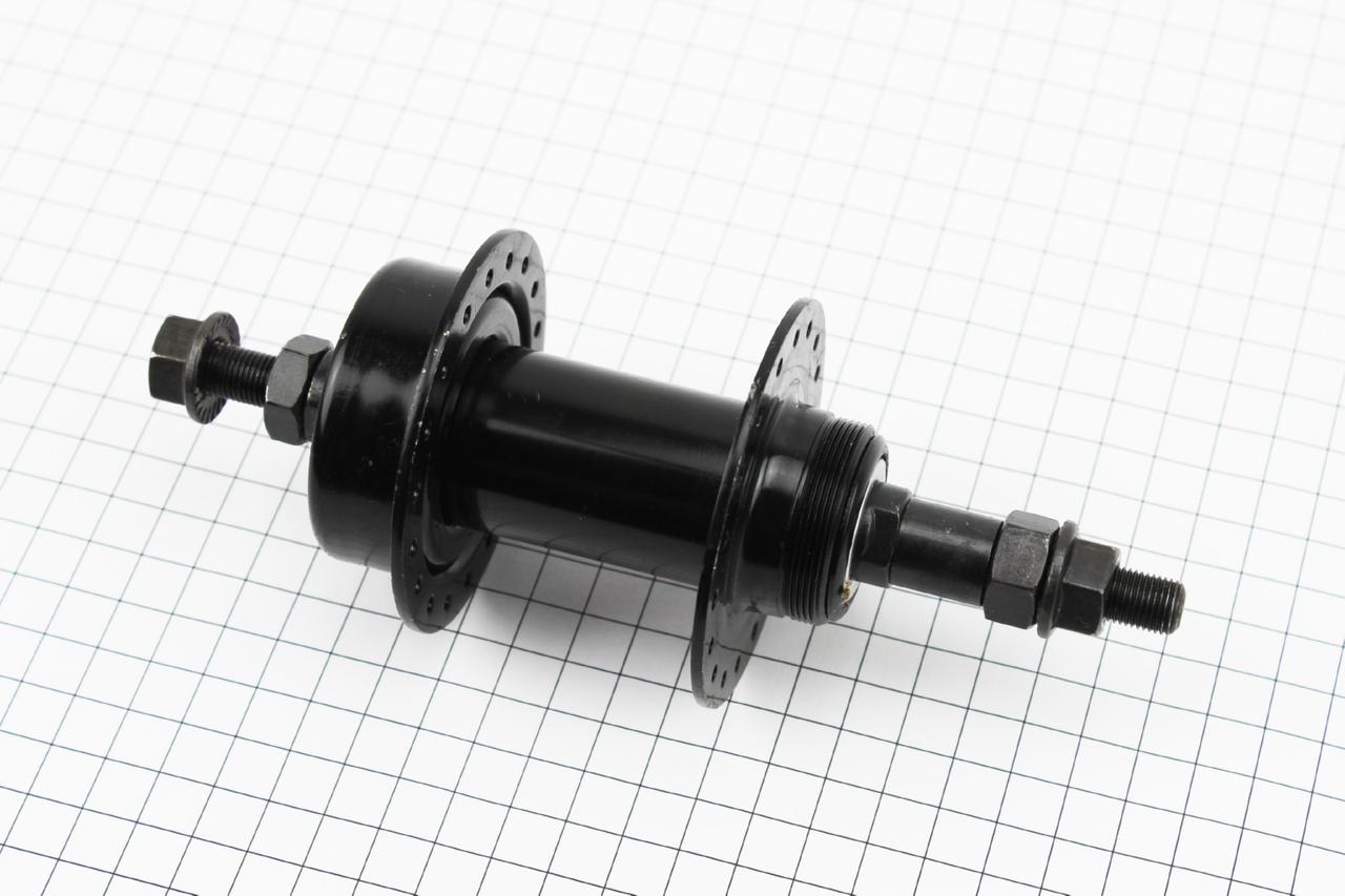 Втулка задня MTB 14Gx36H під вільнобіг, Disk-brake, кріпл. гайка, чорна SF-A25R, ВЕЛОЗАПЧАСТИНИ, SV-406915, фото 1
