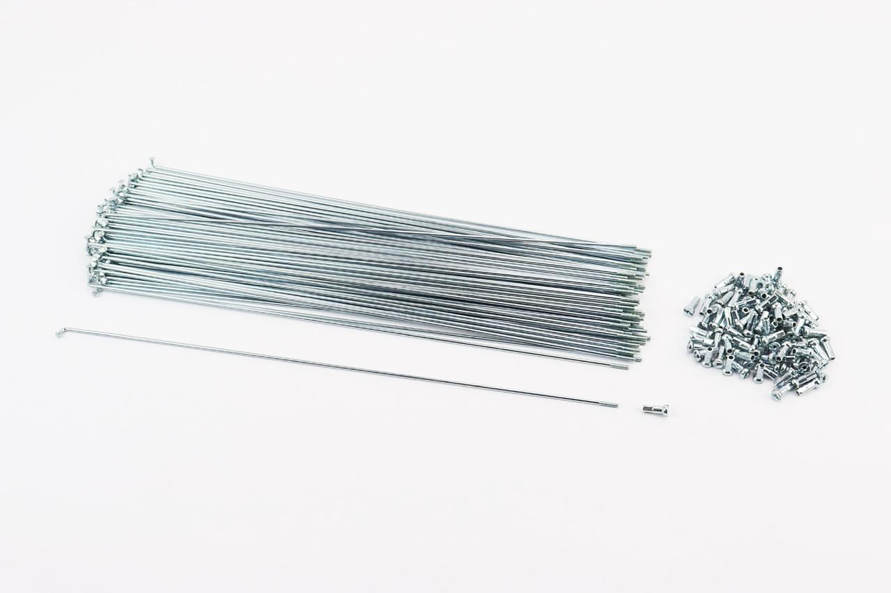 Спиця 14Gx294мм (100шт к-кт), хром, ВЕЛОЗАПЧАСТИНИ, SV-411301, фото 1