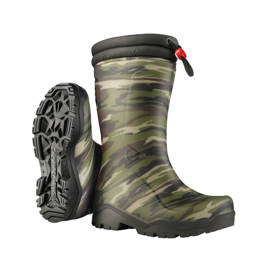 Зимові гумові чоботи Dunlop Kids Blizzard Camouflage (розмір 27)