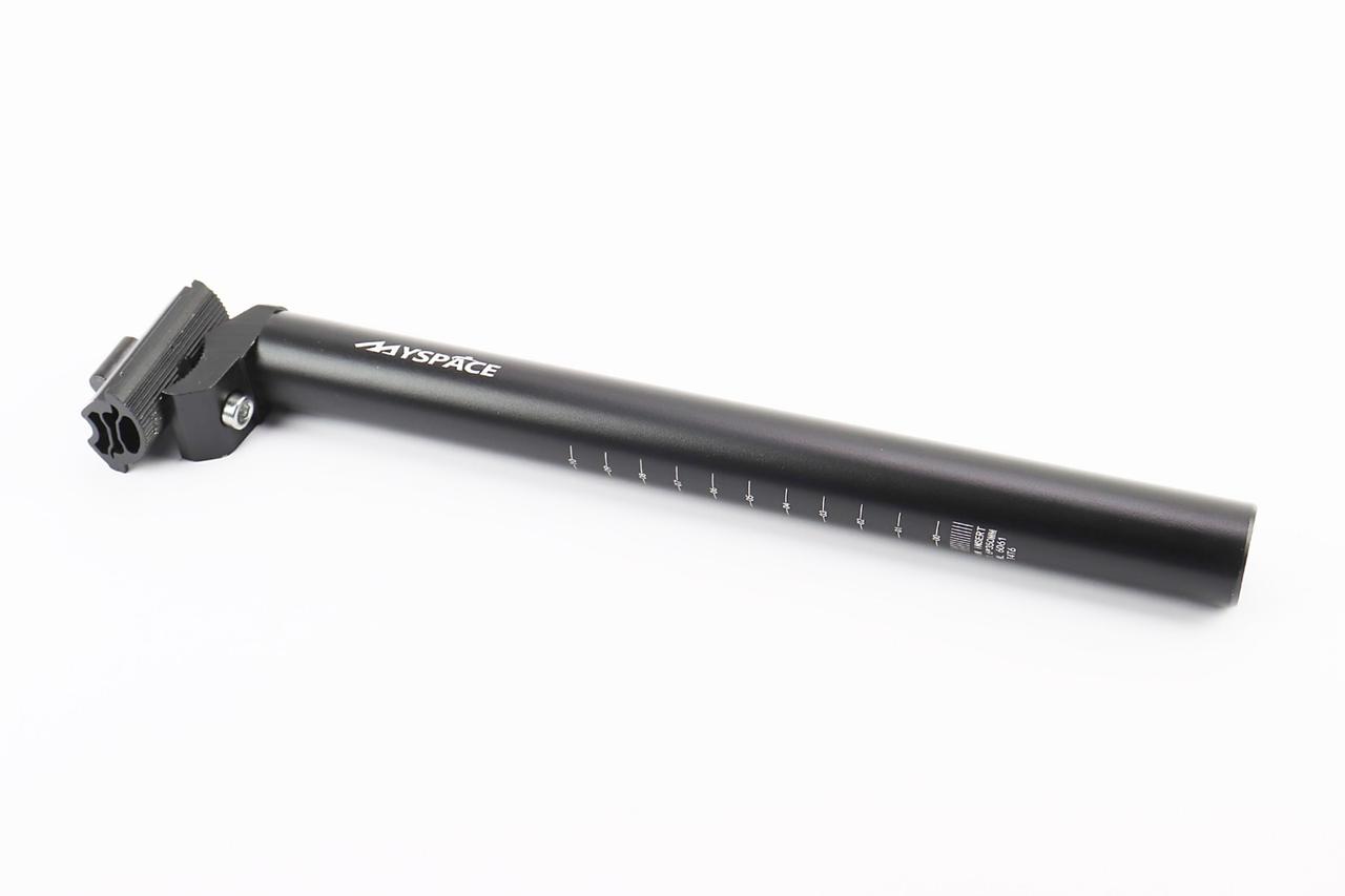 Труба сидіння MTB 31,6х350мм, алюмінієва, чорна MYSPACE, ВЕЛОЗАПЧАСТИНИ, SV-406339, фото 1