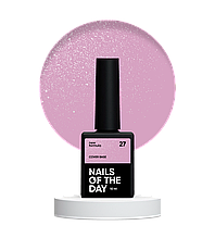 Nailsoftheday Cover base NEW Formula 27 — рожеве зі срібним шимером, має більш насичений рожевий холодний відтінок 10 ml