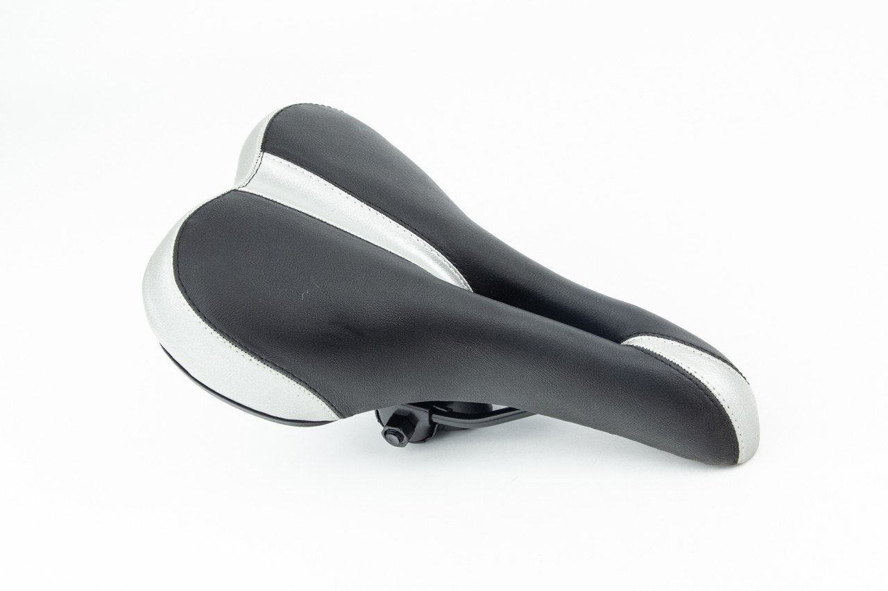 Сидіння MTB 260x160мм, чорно-сіре SD-7100, ВЕЛОЗАПЧАСТИНИ, SV-412255, фото 1