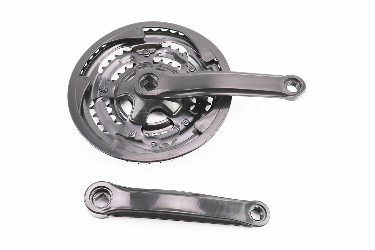 Шатуни "квадрат" 170мм, 48.38.28T MTB, чорні BL 05, ВЕЛОЗАПЧАСТИНИ, SV-403730, фото 1