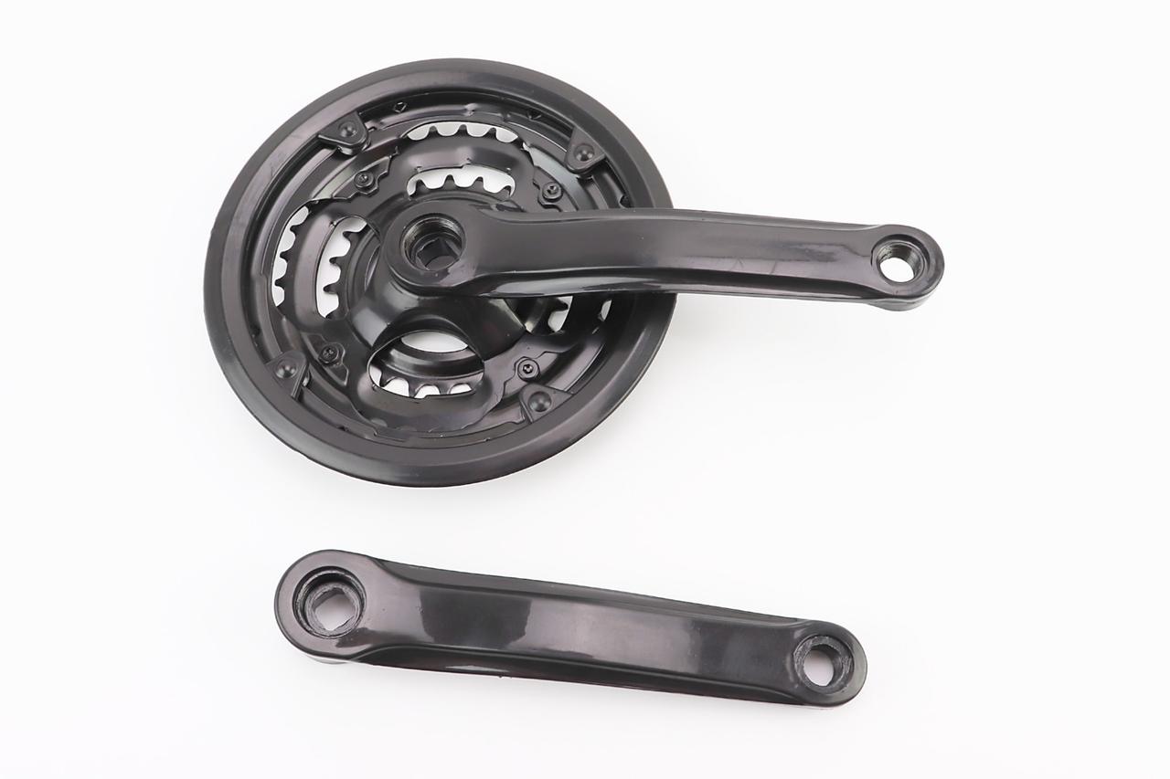 Шатуни "квадрат" 170мм, 42.34.24T MTB, чорні BL 05, ВЕЛОЗАПЧАСТИНИ, SV-412048, фото 1