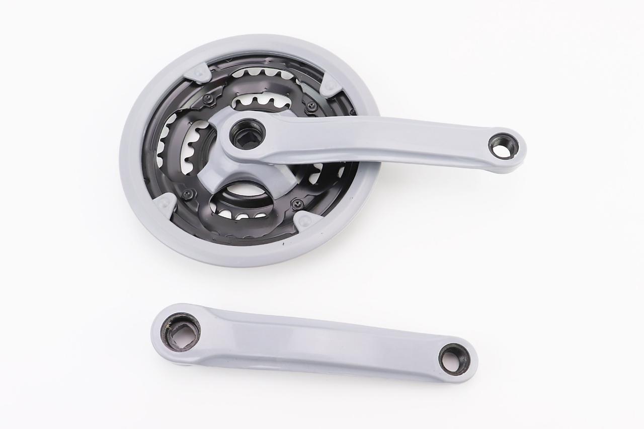 Шатуни "квадрат" 170мм, 42.34.24T MTB, сірі GR 05 (можливі потертості), ВЕЛОЗАПЧАСТИНИ, SV-412049, фото 1