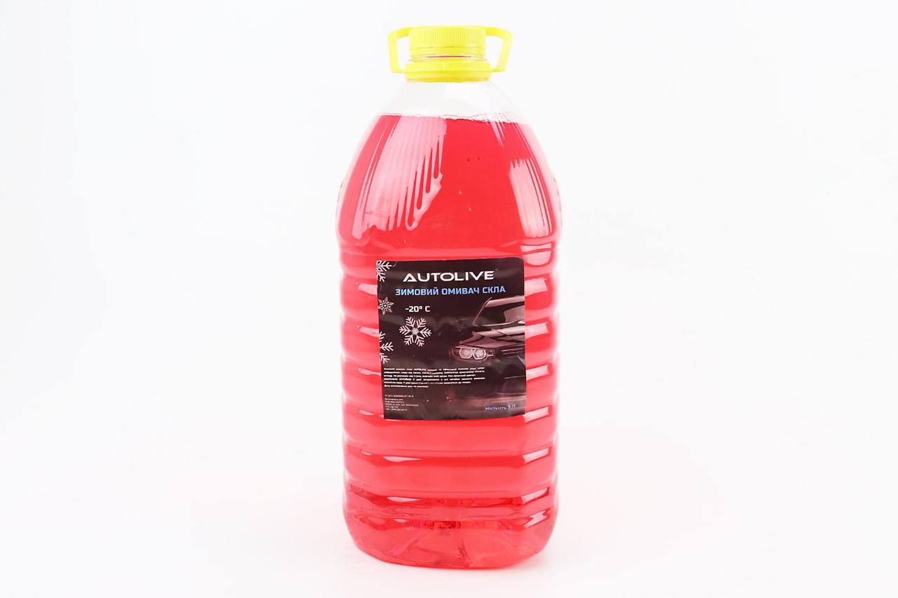 Рідина для очищення скла -20°С (в бачок омивача) червоний, 5L, МОТОХІМІЯ, SV-304646