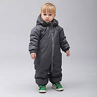 Дитячий зимовий комбінезон Аполло з утеплювачем Термолофт, Графітовий, розмір 92/98