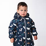 Дитячий зимовий комбінезон Аполло з утеплювачем Termoloft Мембранна тканина Синя Арктика принт Розмір 74-80, фото 8