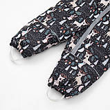 Дитячий зимовий комбінезон Аполло з хутром опушкою Утеплювач Termoloft Мембранна тканина Чарівний ліс принт Розмір 74/80, фото 4