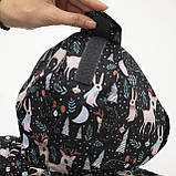 Дитячий зимовий комбінезон Аполло з утеплювачем Termoloft  Мембранна тканина Чарівний ліс  принт Розмір 74-80, фото 3