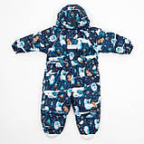 Дитячий зимовий комбінезон Аполло з утеплювачем Termoloft  Мембранна тканина Єті  принт Розмір 74-80, фото 3