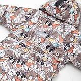 Дитячий зимовий комбінезон Аполло з хутром опушкою Утеплювач Termoloft Мембранна тканина Звірятка принт Розмір 74/80, фото 9