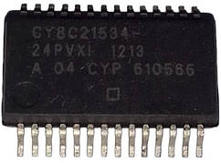 Пороній Мікроконтроллер CY8C21534-24PVXI, SSOP28