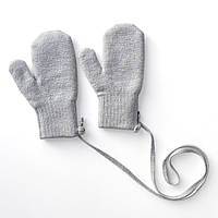 Дитячі зимові рукавички з вовною мериноса Сірого кольору від 0 до 18 місяців