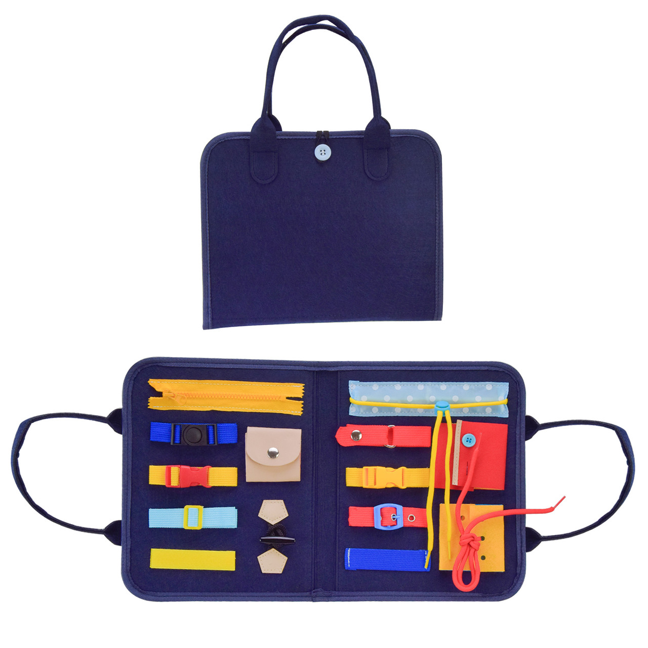 Логіка — сумка XX2723, тактильні, розвивальні вправи, з фетру, фото 1