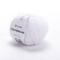 Yarnart CHRISTMAS (Крістмас) № 02 білий (Синтетична пряжа, нитки для в'язання)