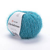 Yarnart CHRISTMAS (Крістмас) № 04 бірюза (Синтетична пряжа, нитки для в'язання)