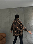 Жіноча леопардова сорочка оверсайз - стильний і модний вибір для повсякденного образу, фото 6