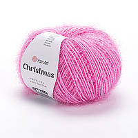 Yarnart CHRISTMAS (Крістмас) № 08 рожевий (Синтетична пряжа, нитки для в'язання)
