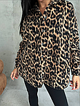 Жіноча леопардова сорочка оверсайз - стильний і модний вибір для повсякденного образу, фото 7