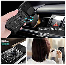 PC + TPU чохол Camshield armor для iPhone XS Max / чорний, фото 4