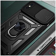 PC + TPU чохол Camshield armor для iPhone XS Max / чорний, фото 3