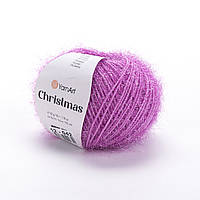 Yarnart CHRISTMAS (Крістмас) № 12 рожевий (Синтетична пряжа, нитки для в'язання)