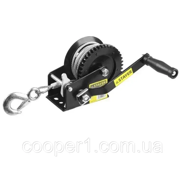 Барабанна лебідка ручна STAYER MASTER 450 кг, 10м