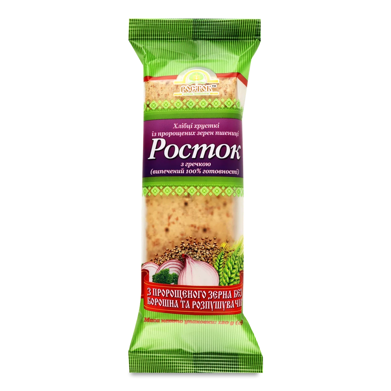 Хлібці "Росток" з гречкою, 120 г