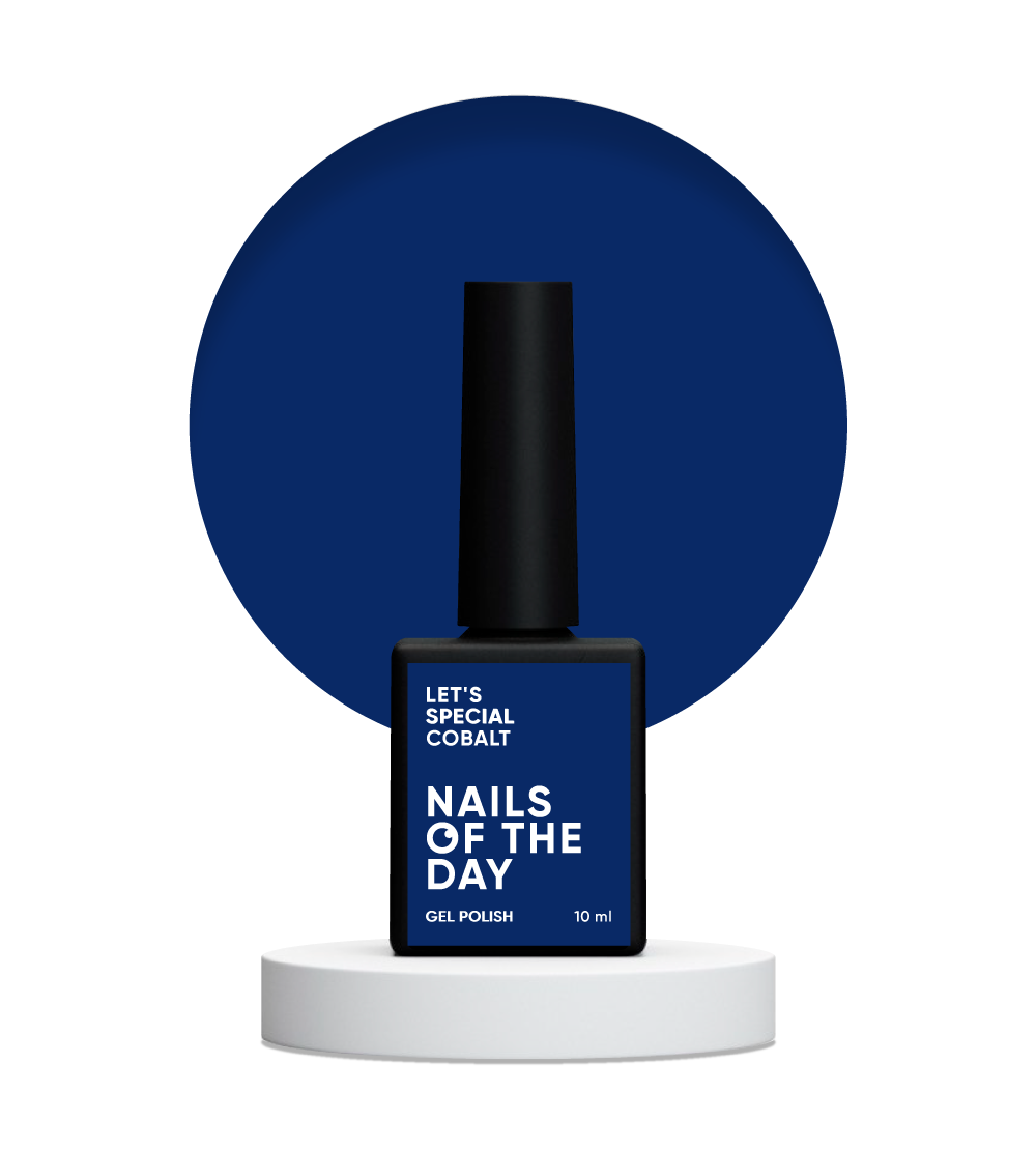 NAILSOFTHEDAY Let’s Special Cobalt №264 — насичено-синій гель-лак для нігтів, що перекриває в один шар, 10 мл