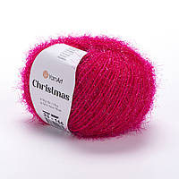 Yarnart CHRISTMAS (Крістмас) № 33 малиновий (Синтетична пряжа, нитки для в'язання)