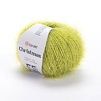 Yarnart CHRISTMAS (Крістмас) № 37 салатовий (Синтетична пряжа, нитки для в'язання)