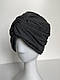 Тюрбан жіночий східний D.Hats темно сірого кольору - фото 3 - id-p368584057