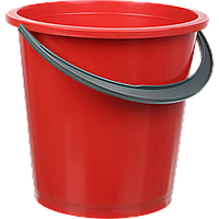 Відро 10л, пластик, кругле, кольори в асорті