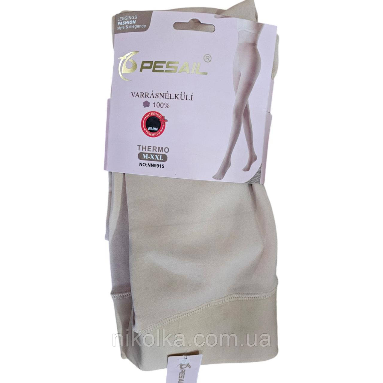 Жіночі утеплені колготки із імітацією капронових оптом, M/2XL-3XL/6XL рр., арт. NN1916-2, фото 1