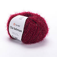 Yarnart CHRISTMAS (Крістмас) № 46 червоний (Синтетична пряжа, нитки для в'язання)