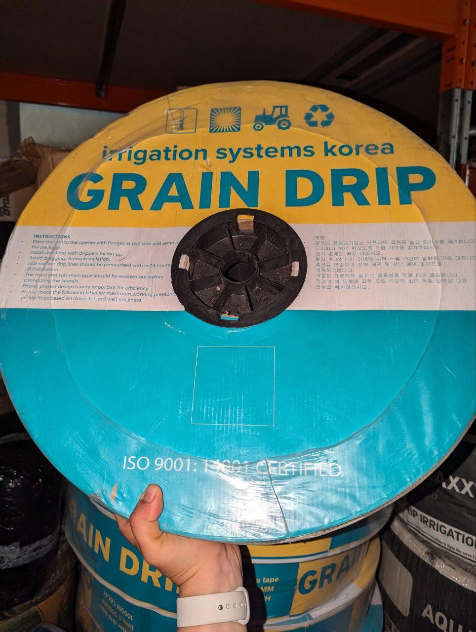 Крапельна стрічка GRAIN DRIP емітерна 6 mill 20 см 1000 м 2 л/ч, фото 1