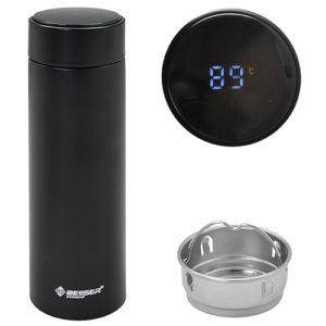 Термос із індикатором температури Black 450мл MT-3566BL