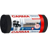 Пакети для сміття Carma Економ Чорні 6 мкм 35 л 25 шт. (4823098414698), фото 1