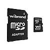 Карта пам'яті Wibrand microSDXC 128 GB class 10 UHS-I U1 + SD Adapter (WICDHU3/128GB-A), фото 2