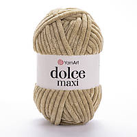Yarnart DOLCE MAXI (Дольче Максі) № 747 бежевий (Пряжа плюшева, нитки велюрові для в'язання)