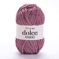 Yarnart DOLCE MAXI (Дольче Максі) № 751 суха троянда (Пряжа плюшева, нитки велюрові для в'язання)