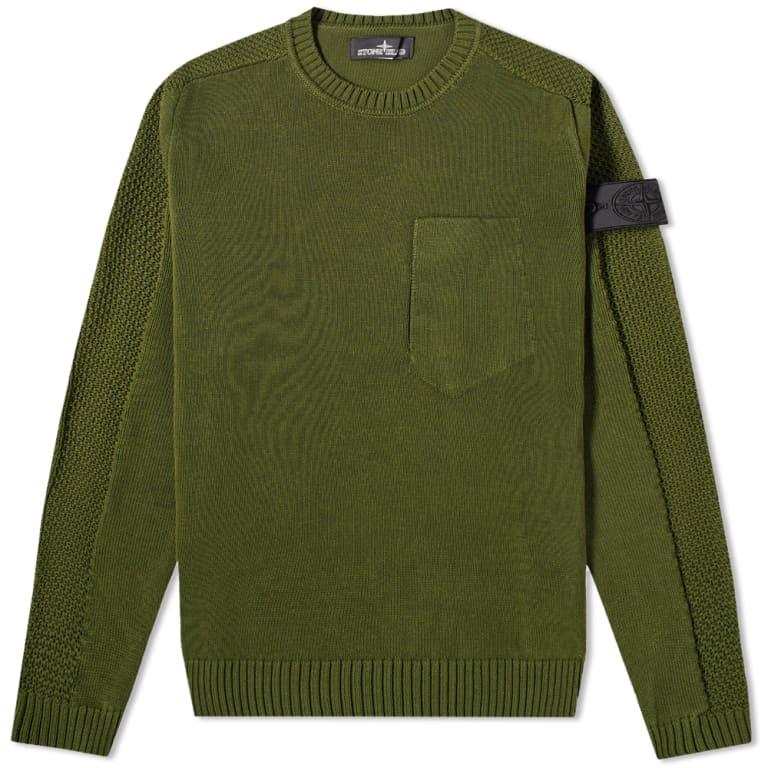 Светр No Brand 504A2 Shadow Project Ultra Twisted Crew Knit Green XXL