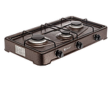 Плита газова настільна з 3 конфорками YUCEL O-300-LPG-BROWN, фото 3